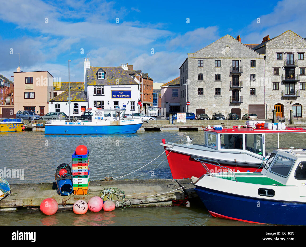 Weymouth quay harbour port hi-res stock photography and images - Alamy