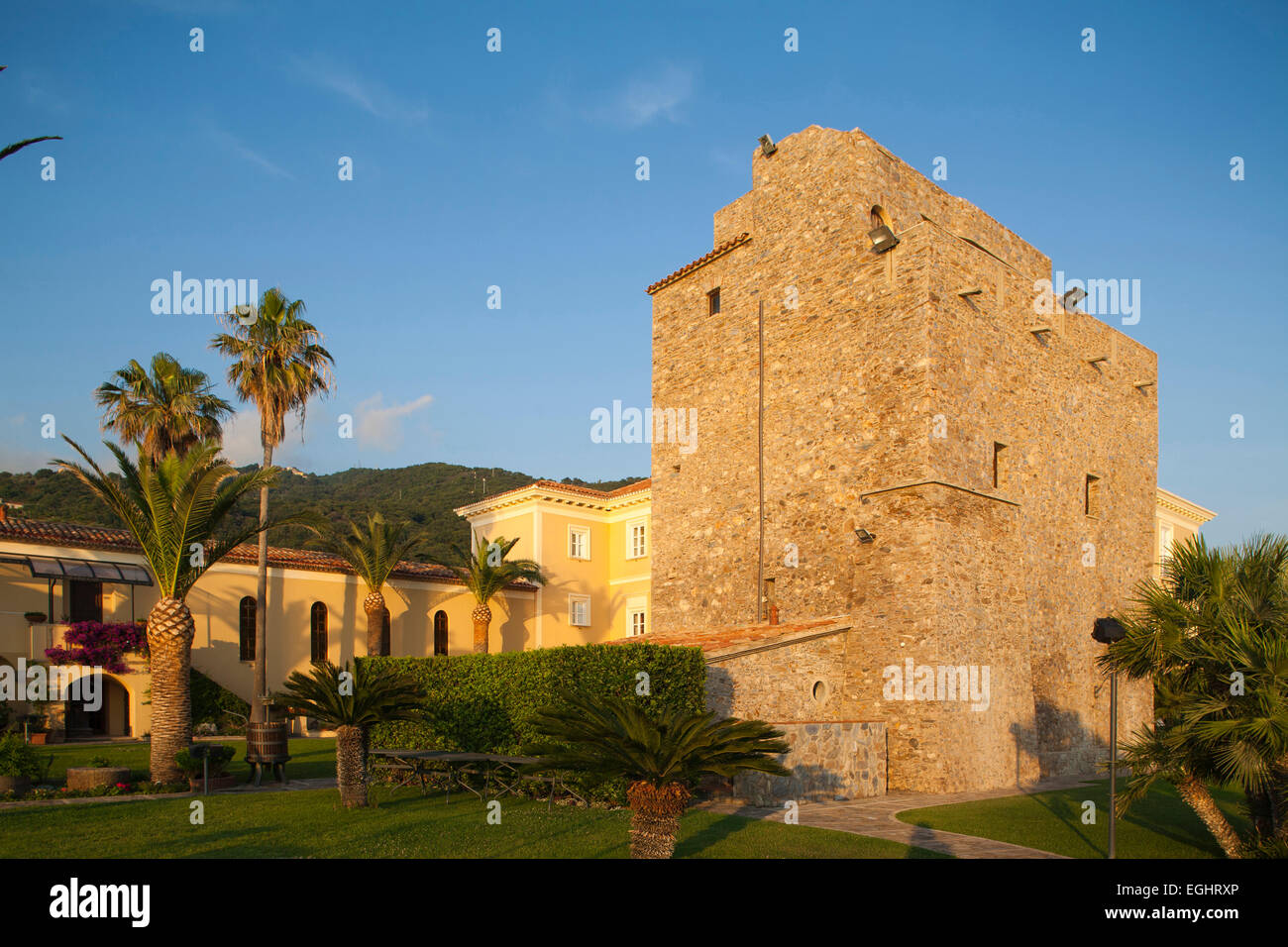 hotel palazzo del capo di bonifati, bay of capo bonifati, cittadella del capo, province of cosenza, italy, europe Stock Photo