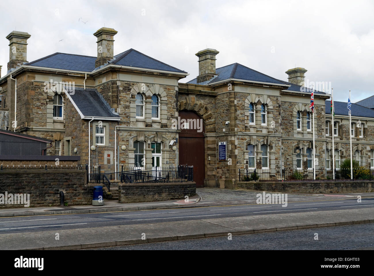 H.M. Prison, Swansea, Wales, UK. Stock Photo