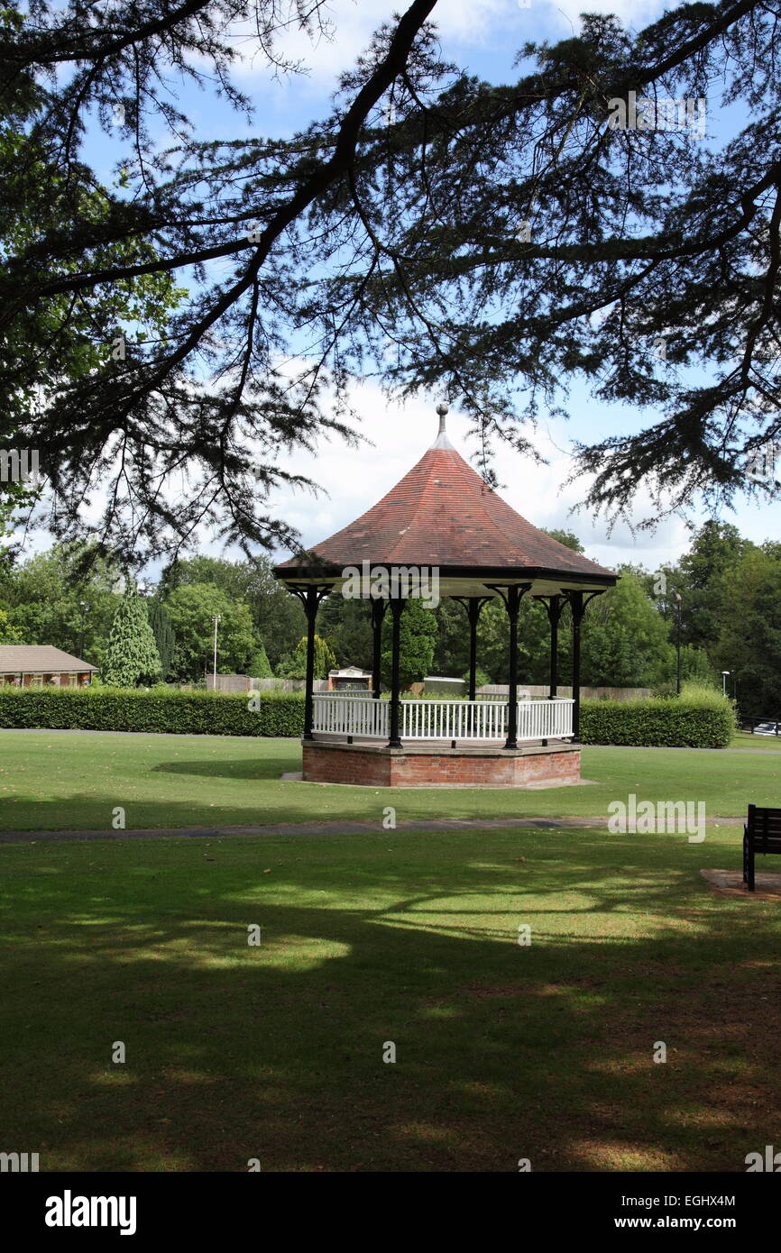 Bandstand in Lido Park in Droitwich, Worcestershire Stock Photo Alamy