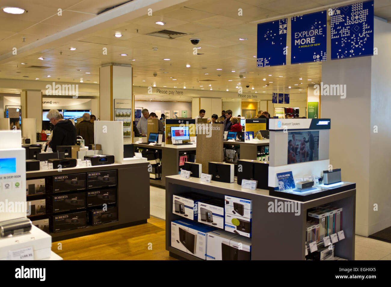 John Lewis's very popular Largest Store in Oxford Street,London selling