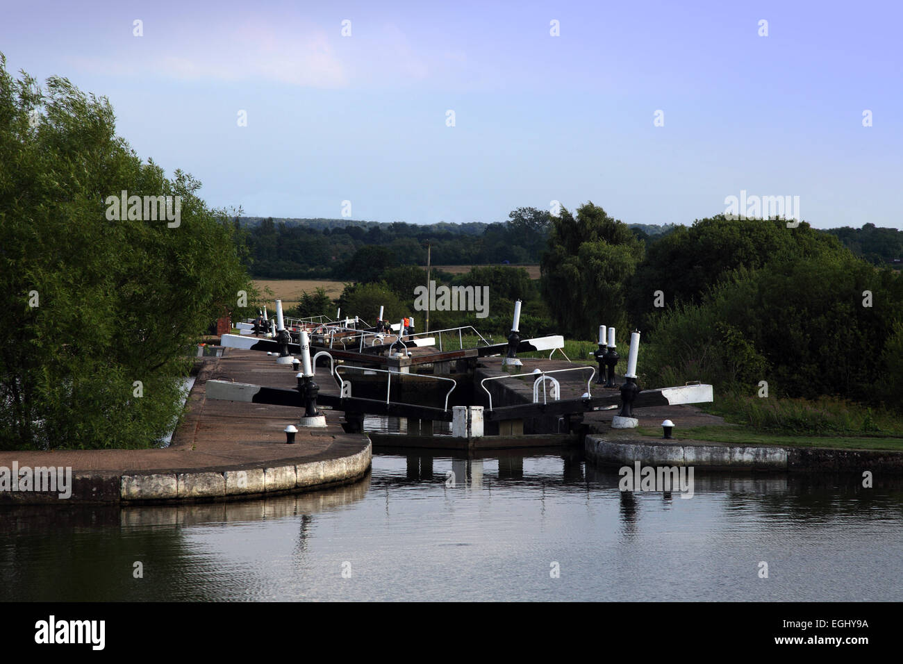 The Grand Union Canal at Knowle. Stock Photo