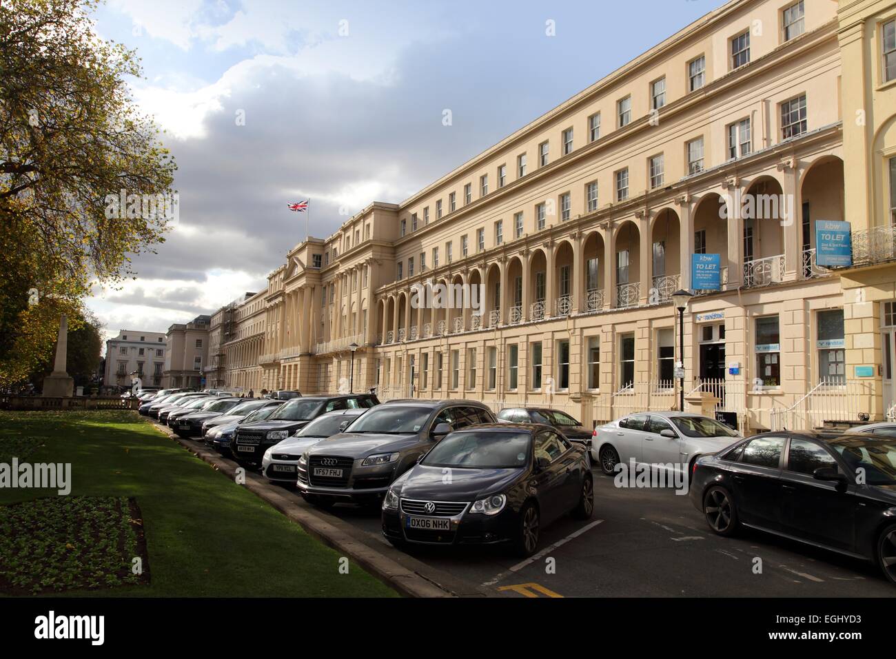 The Municipal offices in Cheltenham, Gloucestershire. Regency building Stock Photo