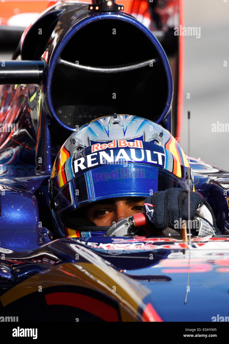 Circuit de Catalunya  Montmelo near Barcelona, Spain  19.-22.2.15, Formula One Tests -- Carlos Sainz jun. (ESP), Toro Rosso STR10 Stock Photo