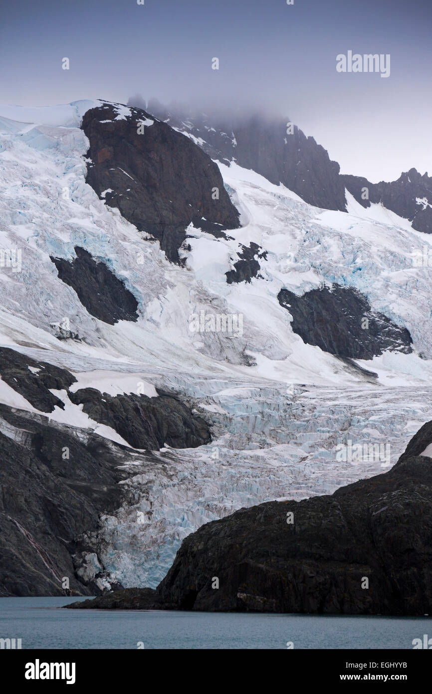 South minor glacier in Drygalski Fjord Stock Photo Alamy