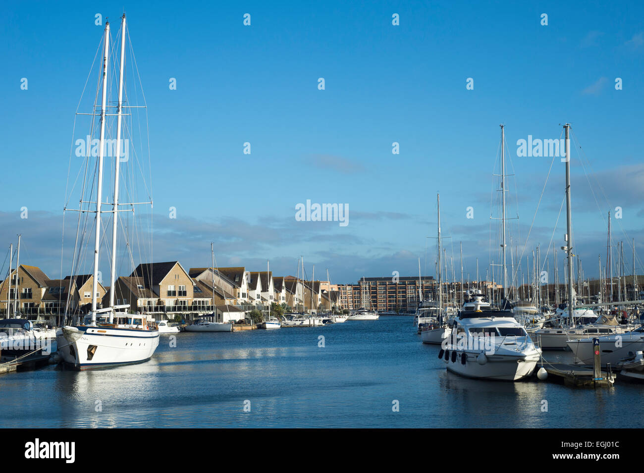 Port Solent Marina on the UK south coast in Hampshire Stock Photo Alamy