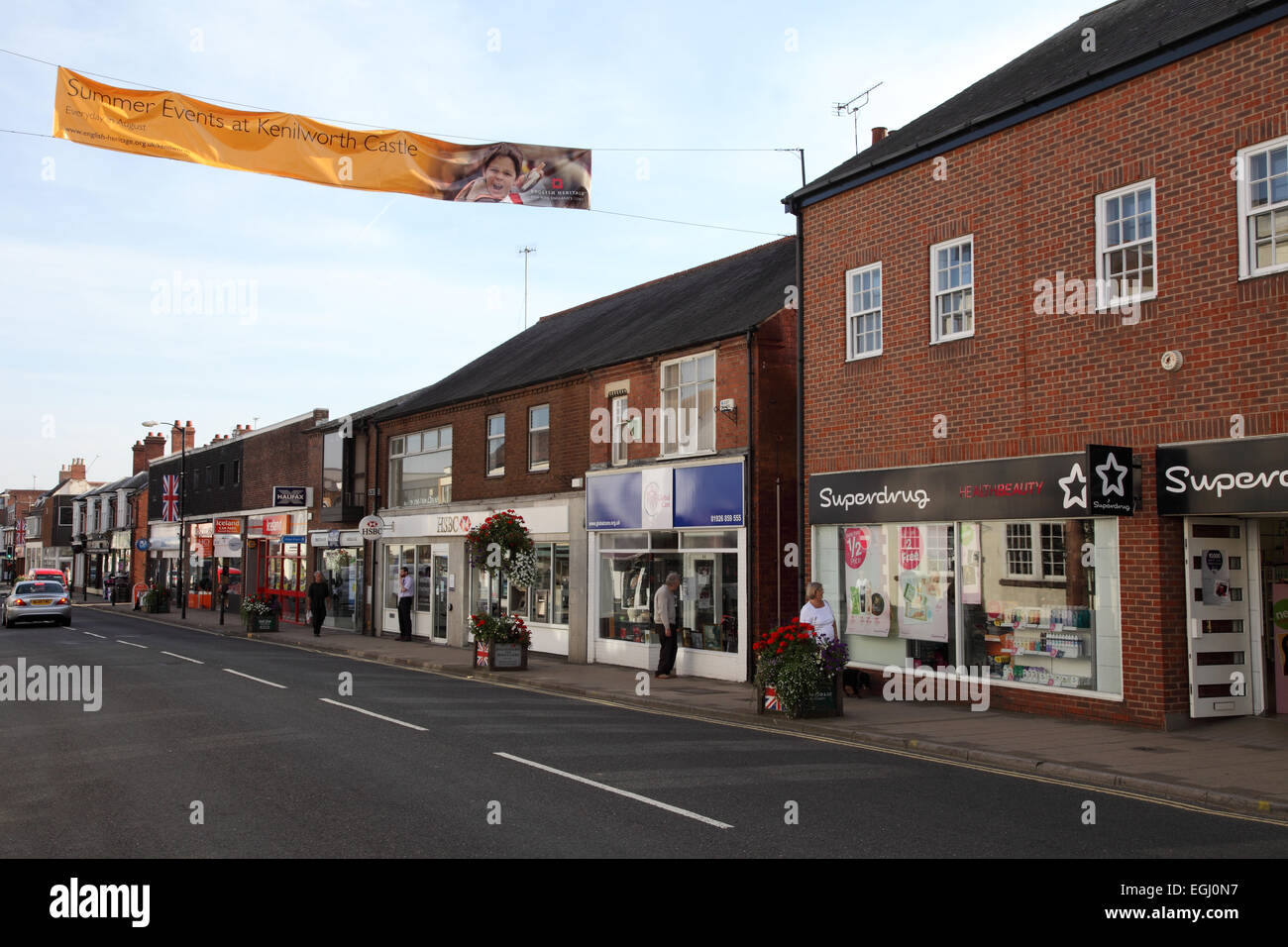 Shops in Kenilworth, Warwickshire UK Stock Photo Alamy