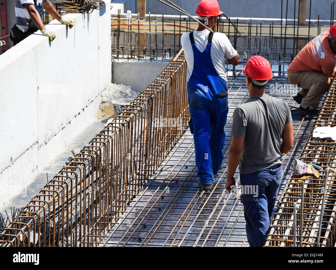 Working at the construction site Stock Photo - Alamy