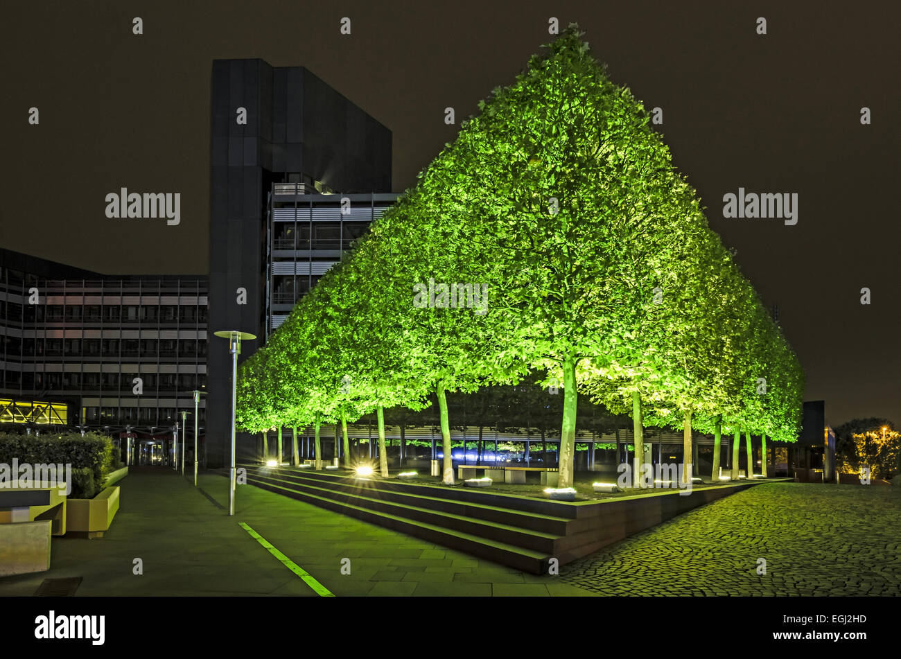 Germany, Hamburg, City Nord, light festival, Ergo Stock Photo Alamy