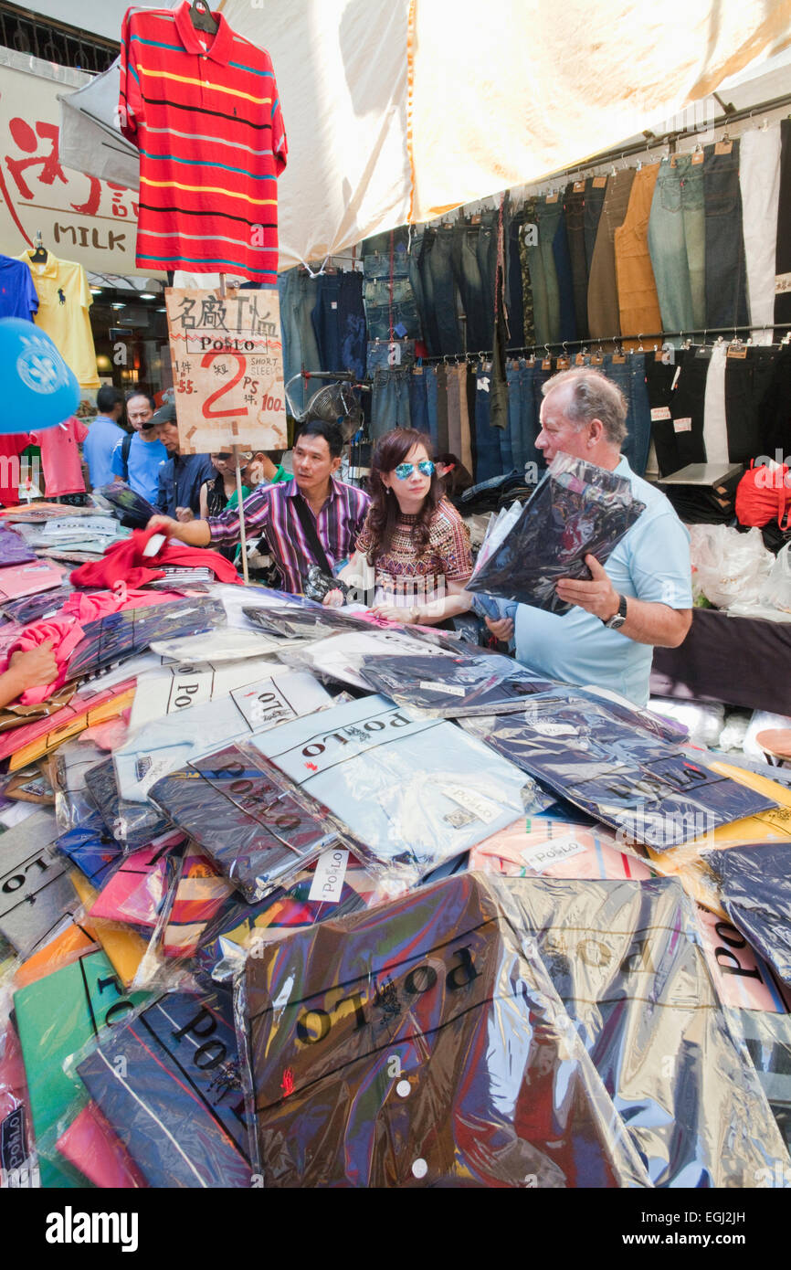 China, Hong Kong, Kowloon, Mong Kok, Ladies Market, Stall Selling Fake