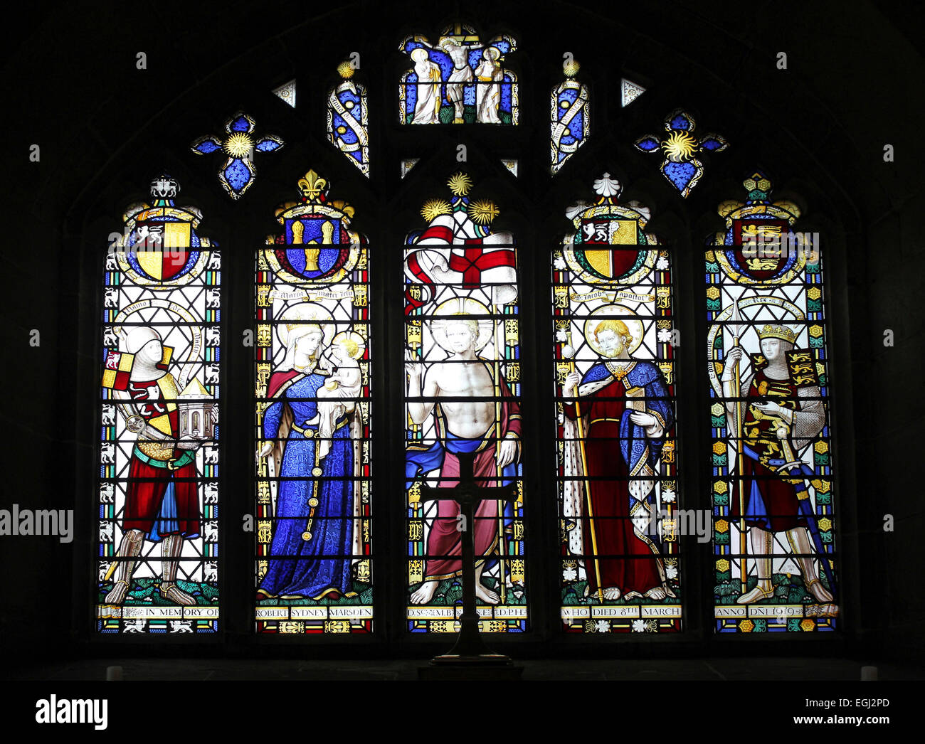 Stained Glass Window In The Chapter House Of Birkenhead Priory