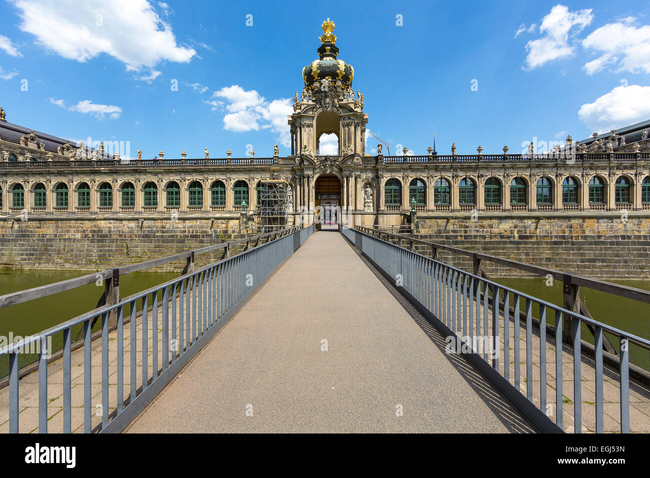 Outside view of the Kronentor, Zwinger, Dresden, Saxony, Germany Stock Photo