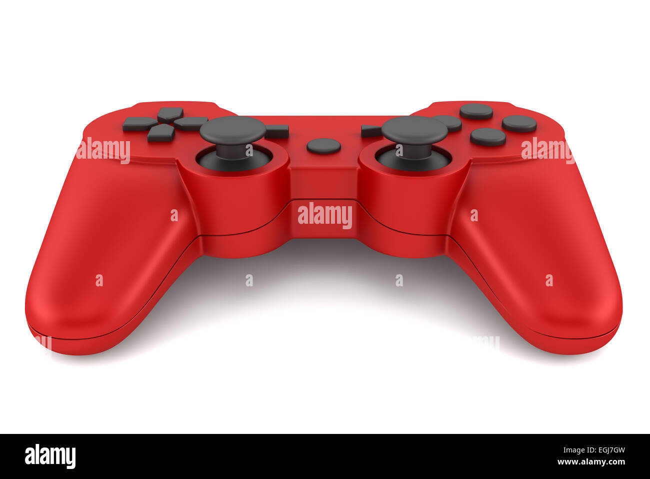 red gamepad isolated on white background Stock Photo - Alamy