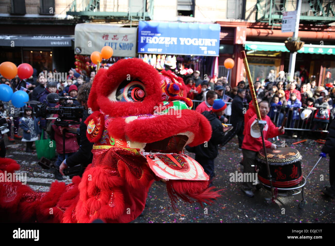 Chinese New Year in New York City Chinatown Stock Photo - Alamy