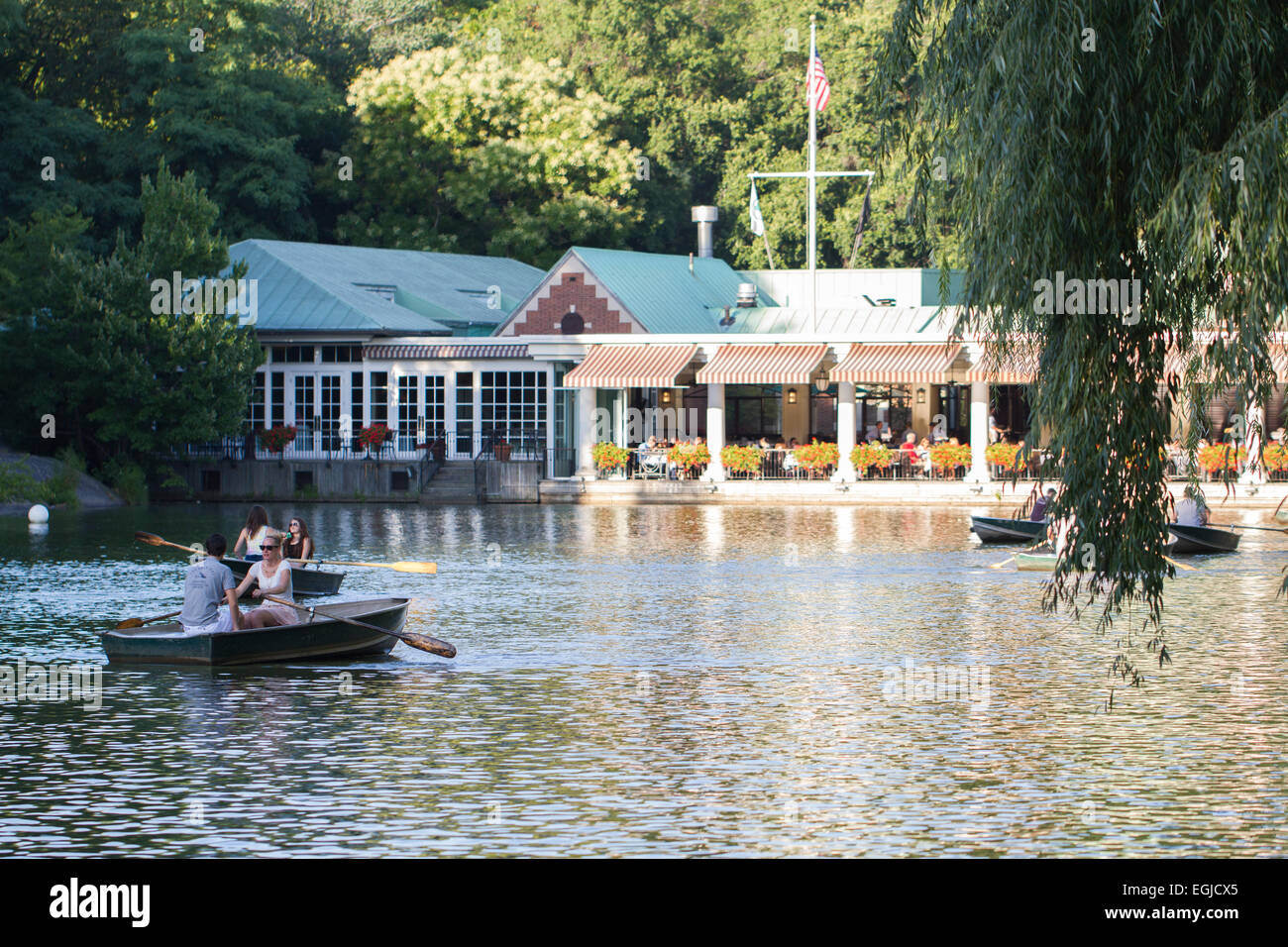 Boating in Central Park New York City Stock Photo Alamy