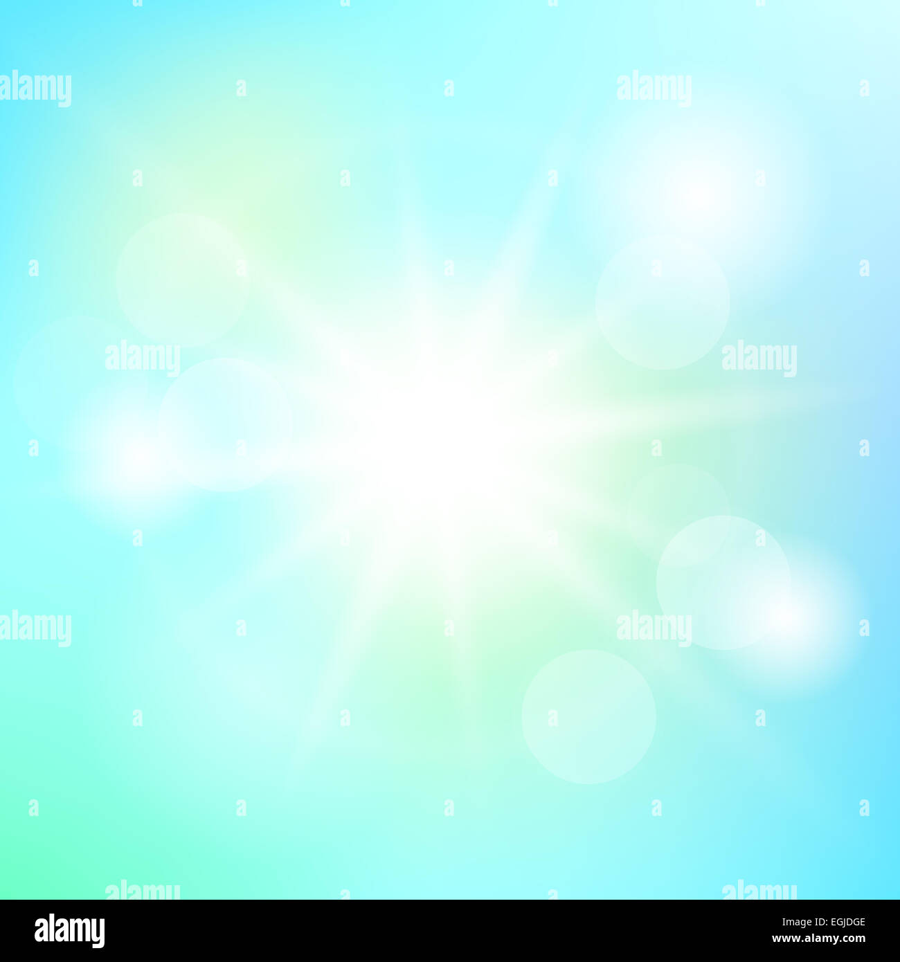Nature sunny abstract summer background with sun and bokeh Stock Photo ...