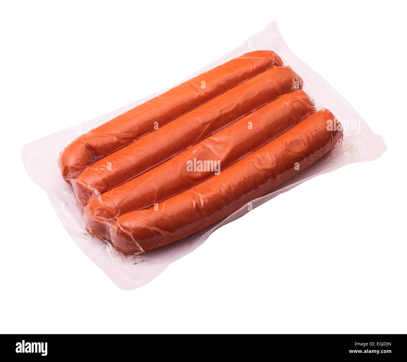 a piece of bacon and sausages Stock Photo