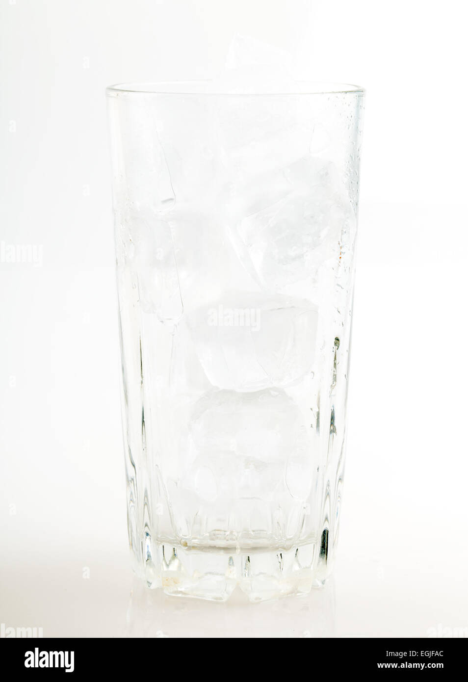 glass of ice water isolated on white background Stock Photo - Alamy