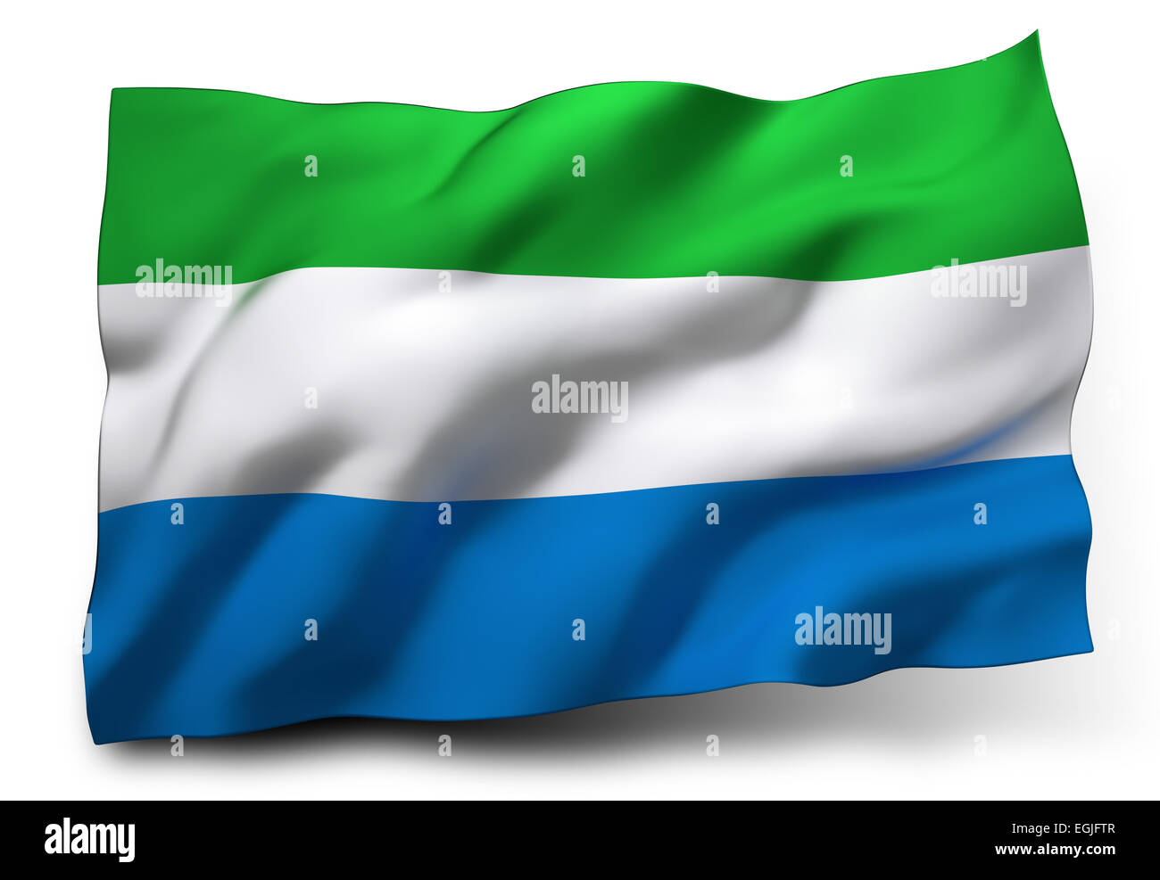 Sierra leone flag Cut Out Stock Images & Pictures - Alamy