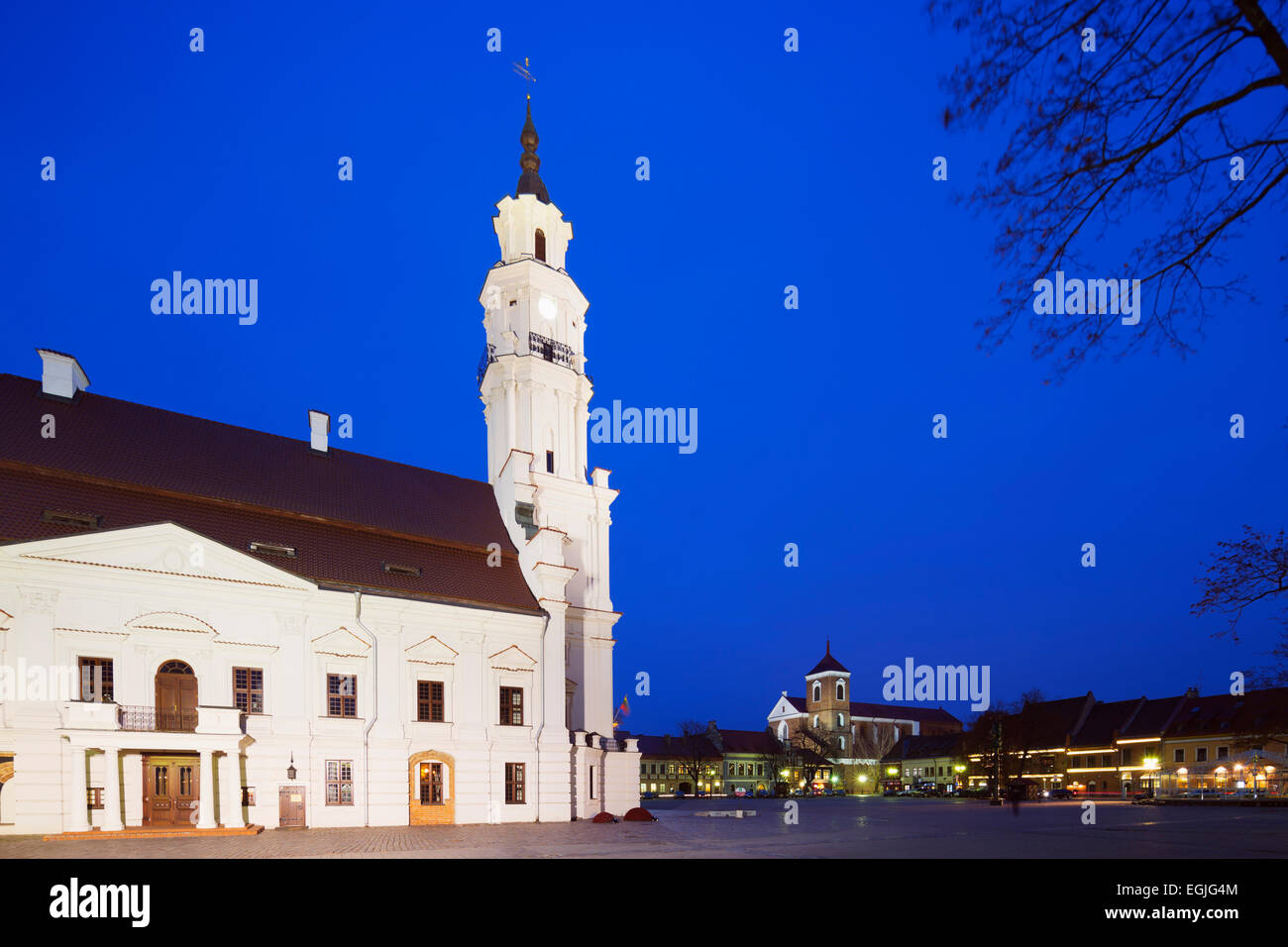 Europe, Baltic states, Lithuania, Kaunas, Town Hall of Kaunas Stock Photo