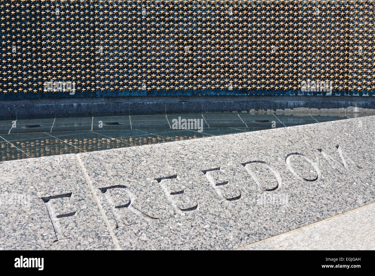 The Freedom Wall, National World War 2 Memorial, Washington D.C. USA ...
