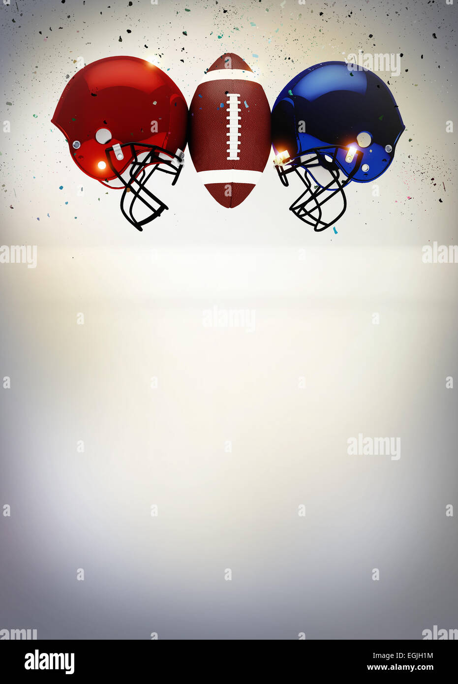 Abstract American Football invitation background with 