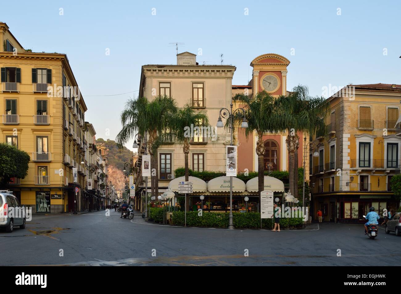 Sorrento main square Italy Stock Photo Alamy