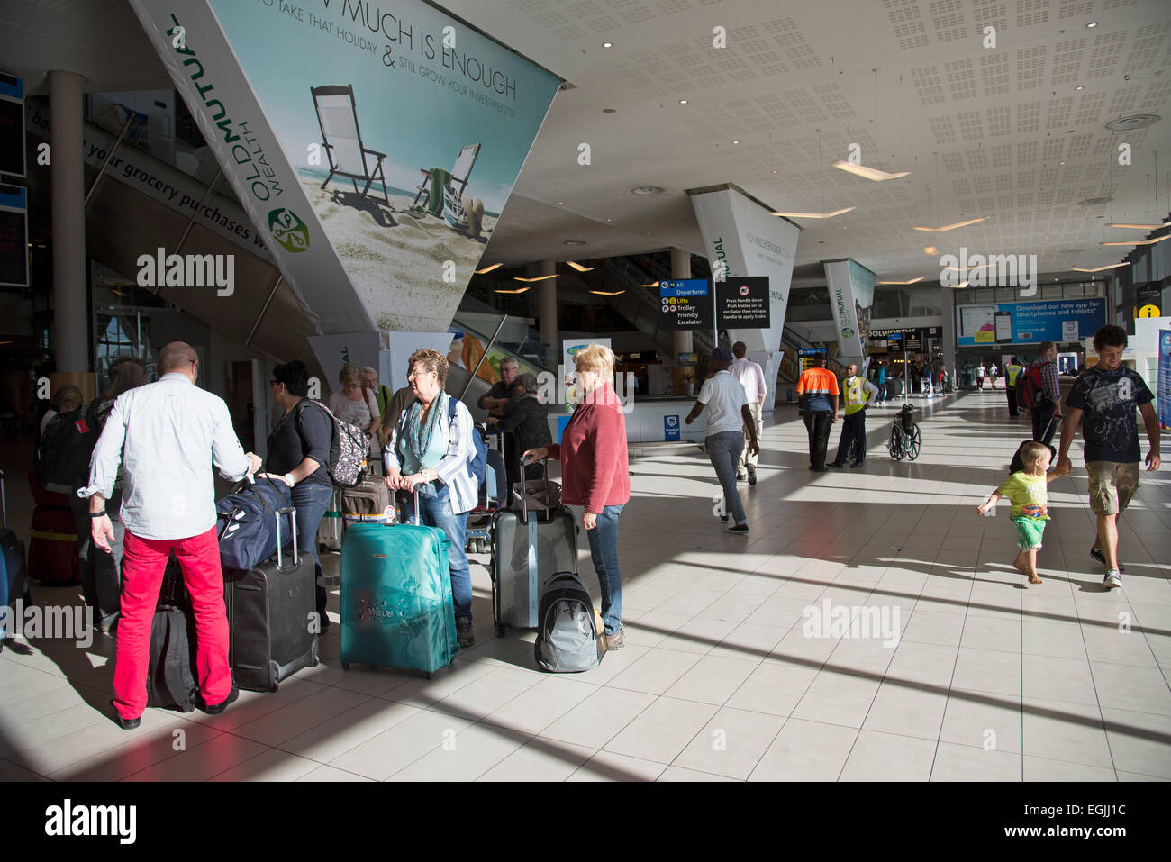 Meet and greet area at Cape Town International airport South Africa