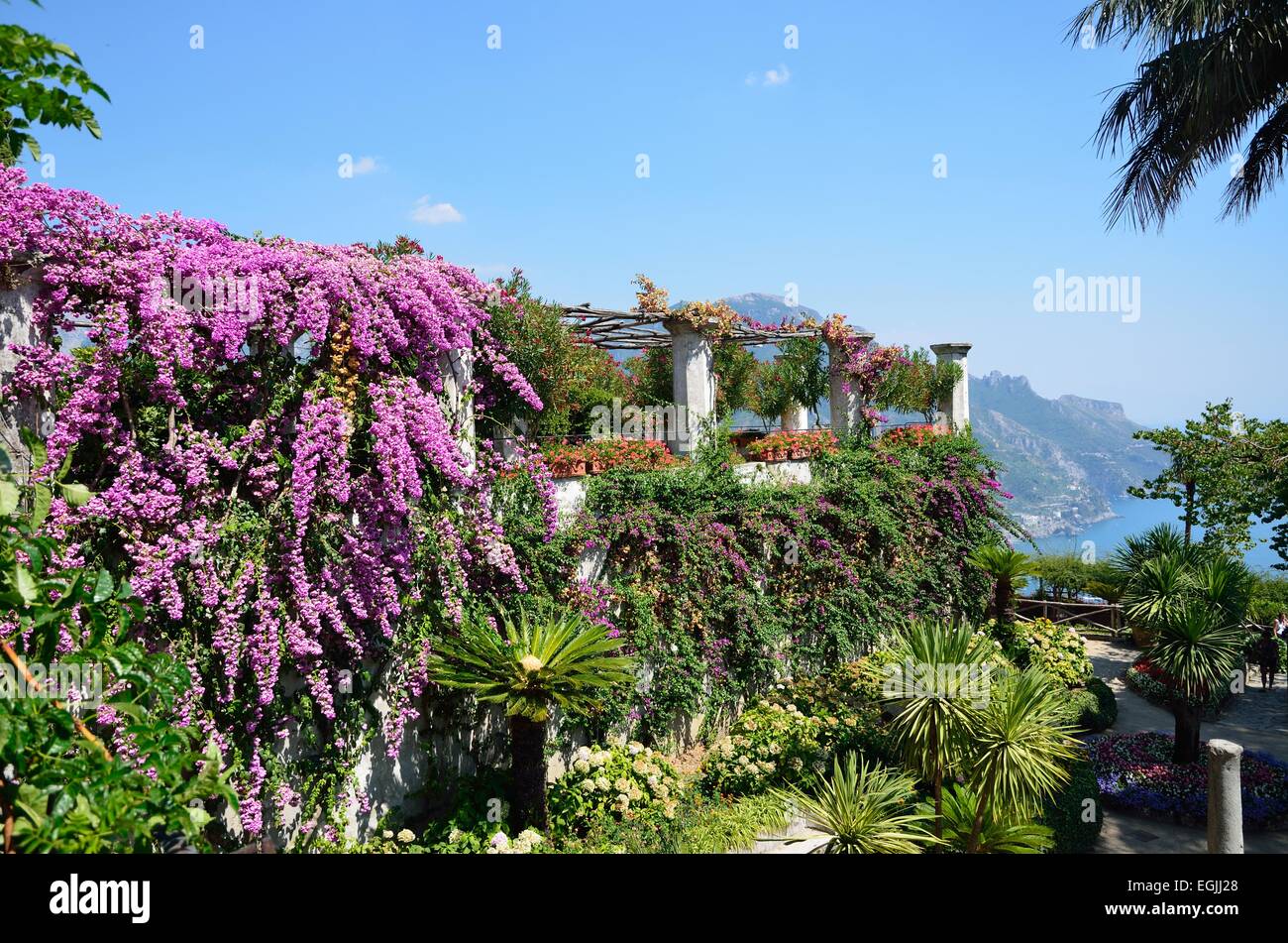 amalfi coast villa rufolo Stock Photo