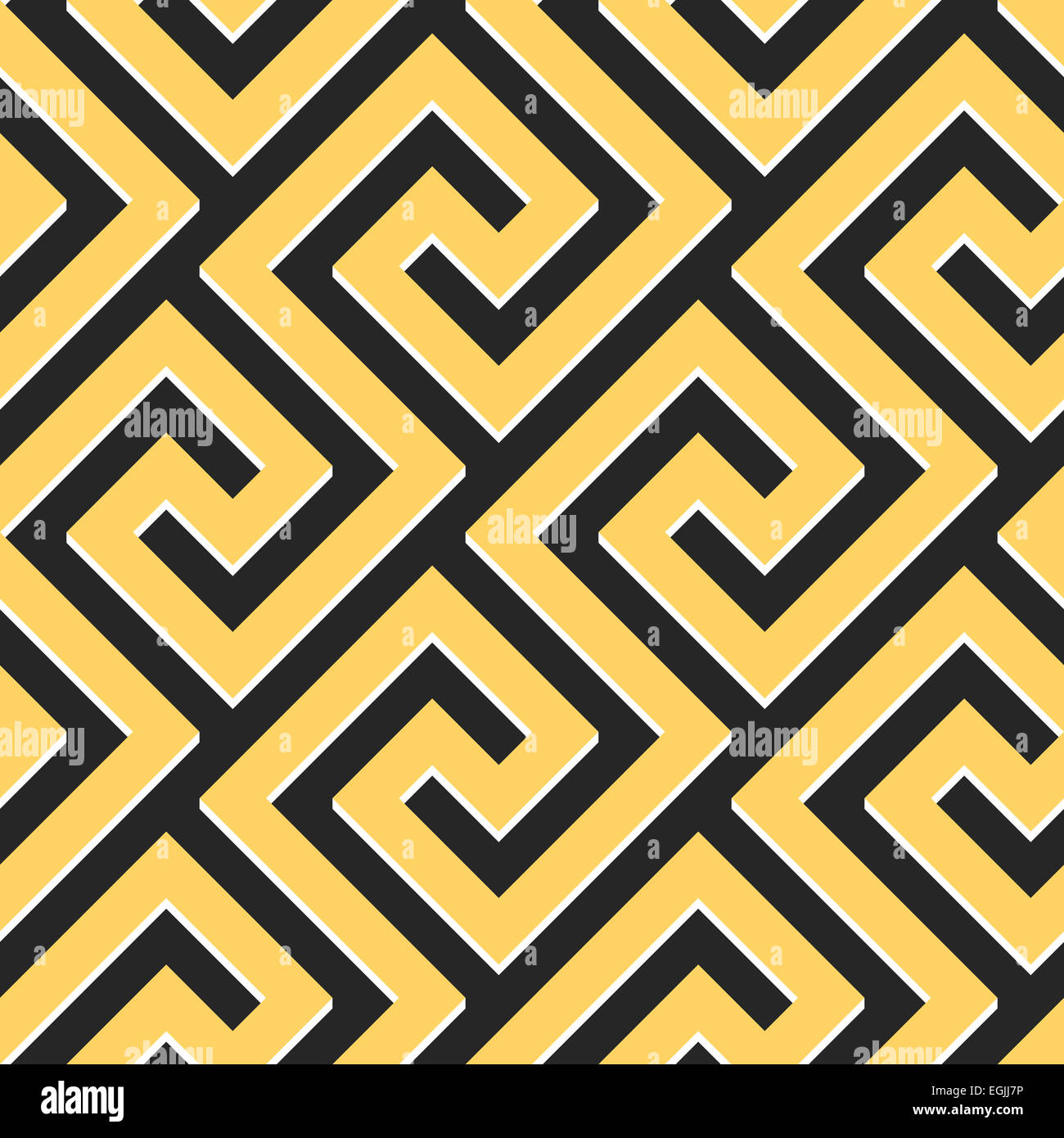 vector seamless Greek ornament, Meander Stock Photo - Alamy