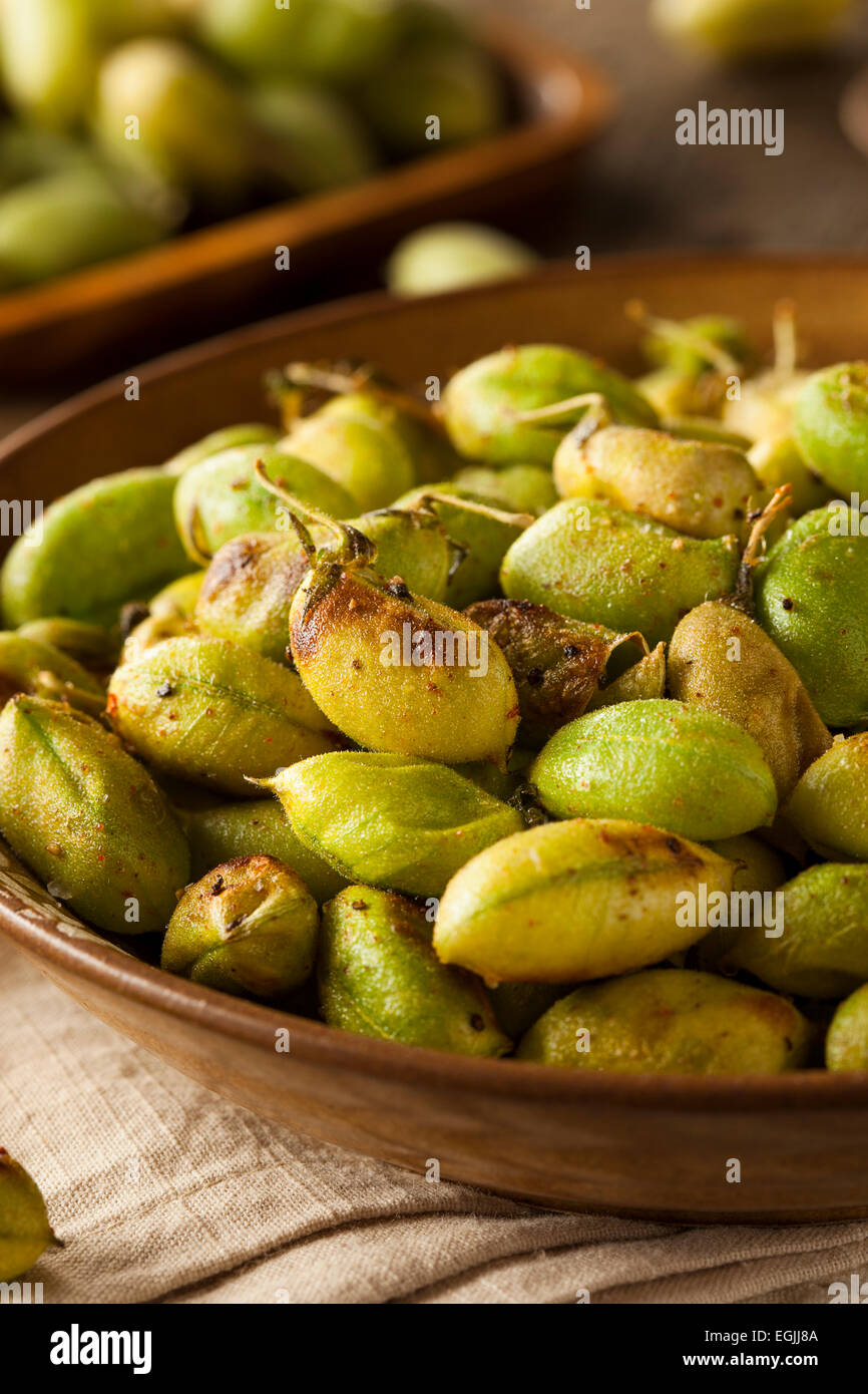 Organic Roasted Fresh Garbanzo Beans in a Bowl Stock Photo Alamy