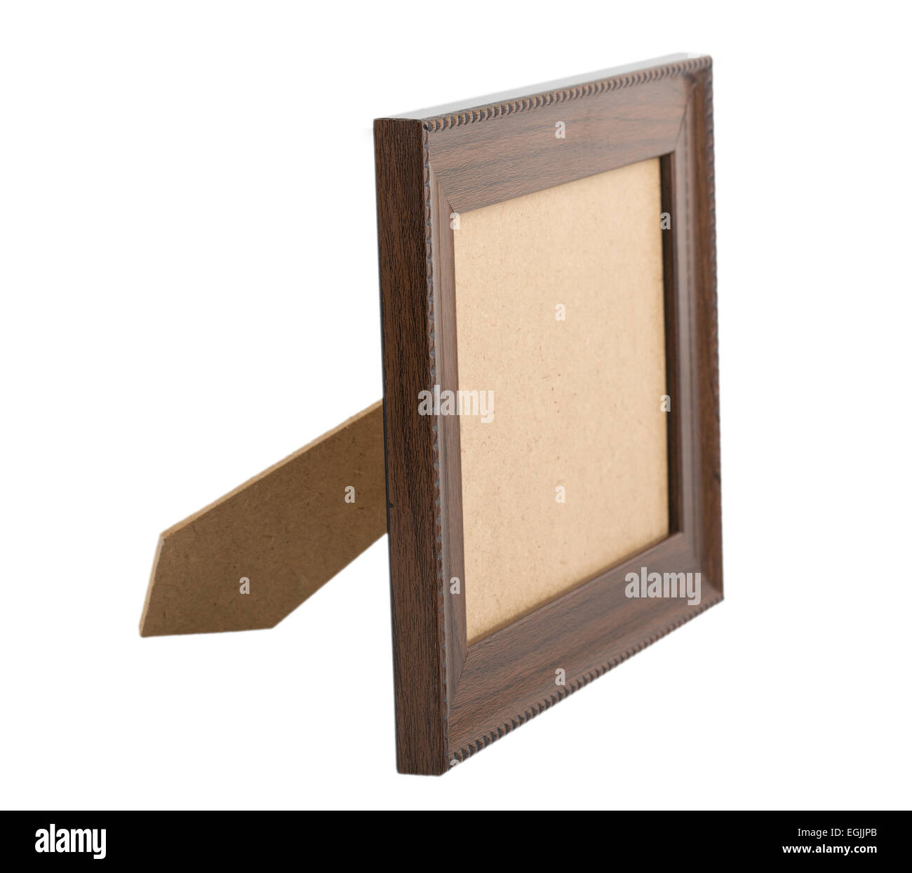wooden picture frame isolated on white Stock Photo - Alamy