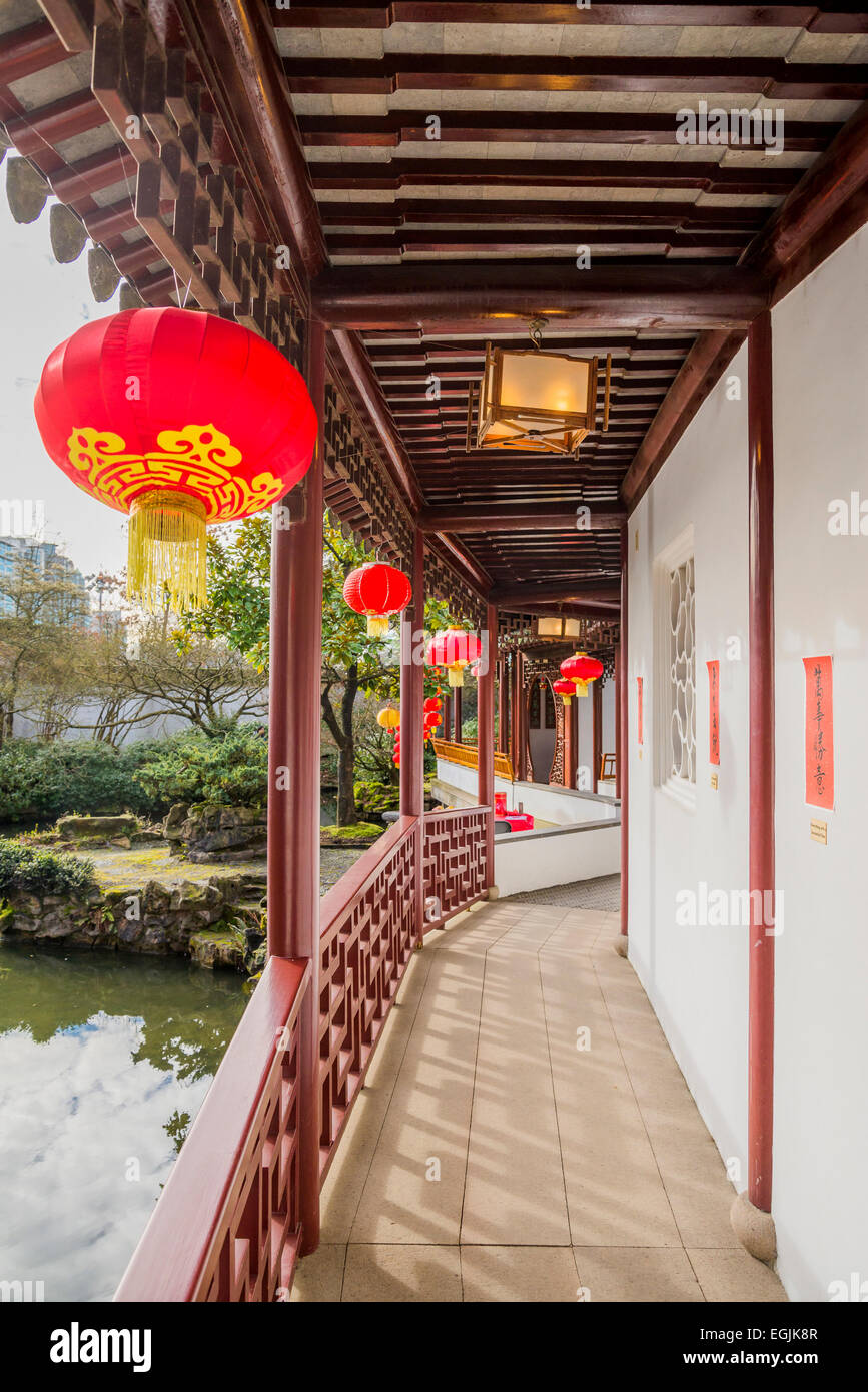 Dr. Sun Yat Sen, Classical Chinese Garden, Vancouver, British Columbia, Canada Stock Photo