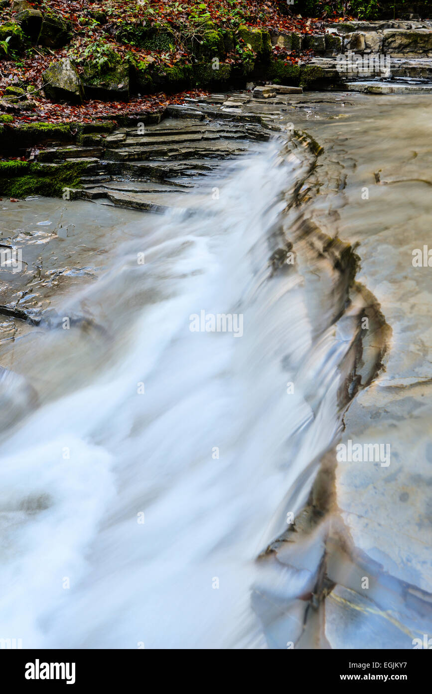 Taugl stream, Tauglbach or Taugl River, Taugl River Gorge, Tennengau region, Salzburg State, Austria Stock Photo