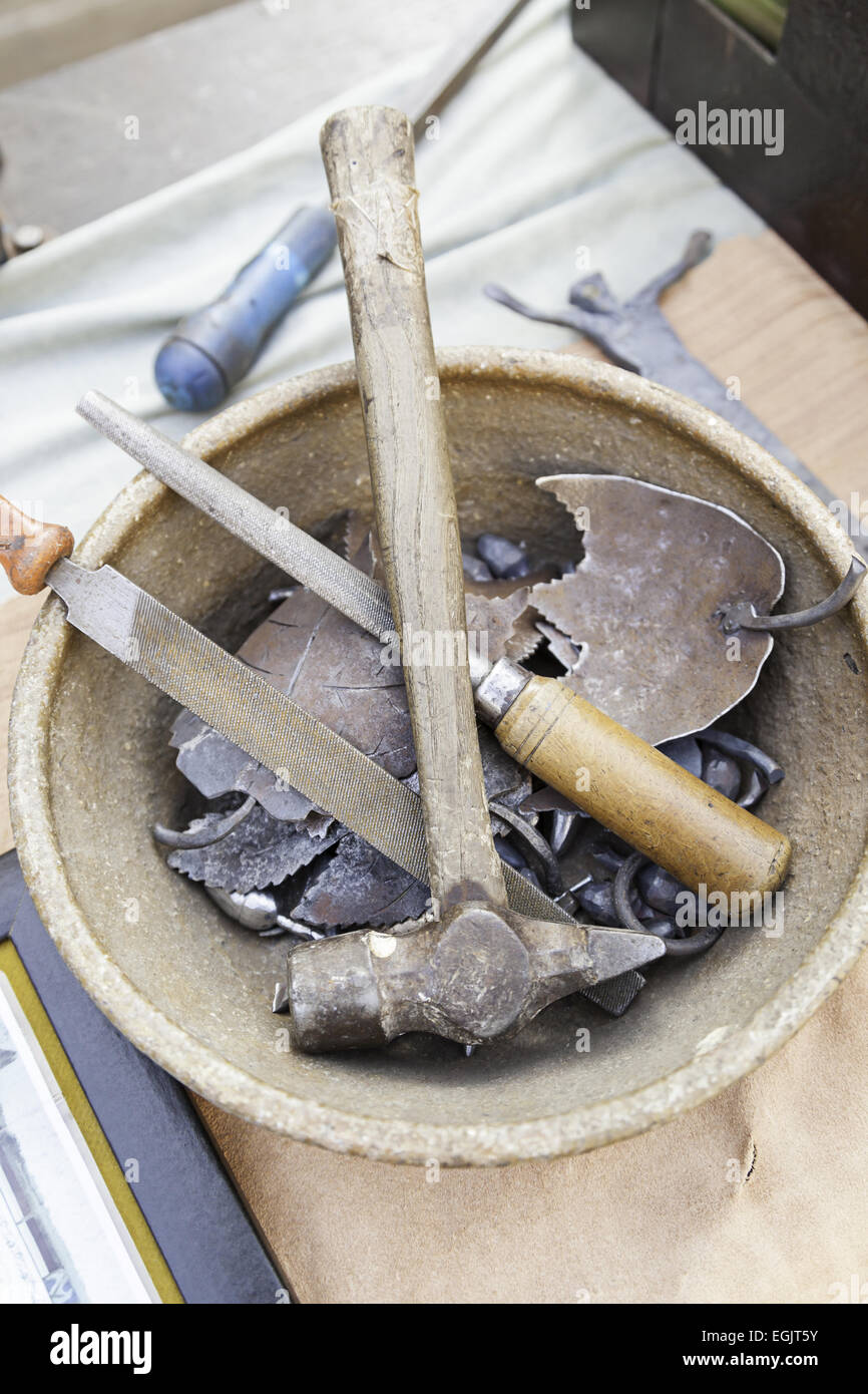Stone carving tools detail tools hi-res stock photography and images - Alamy