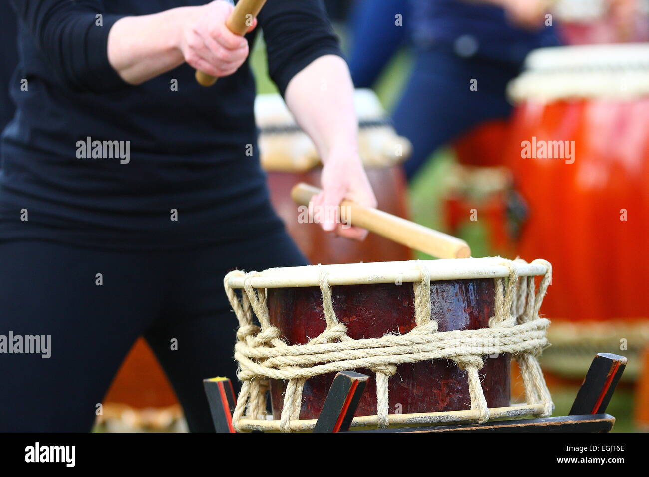 Japanese drum hires stock photography and images Alamy