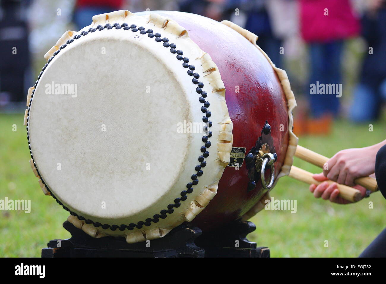 Japanese drums at Hanami Festival, Melbourne, Australia Stock Photo Alamy