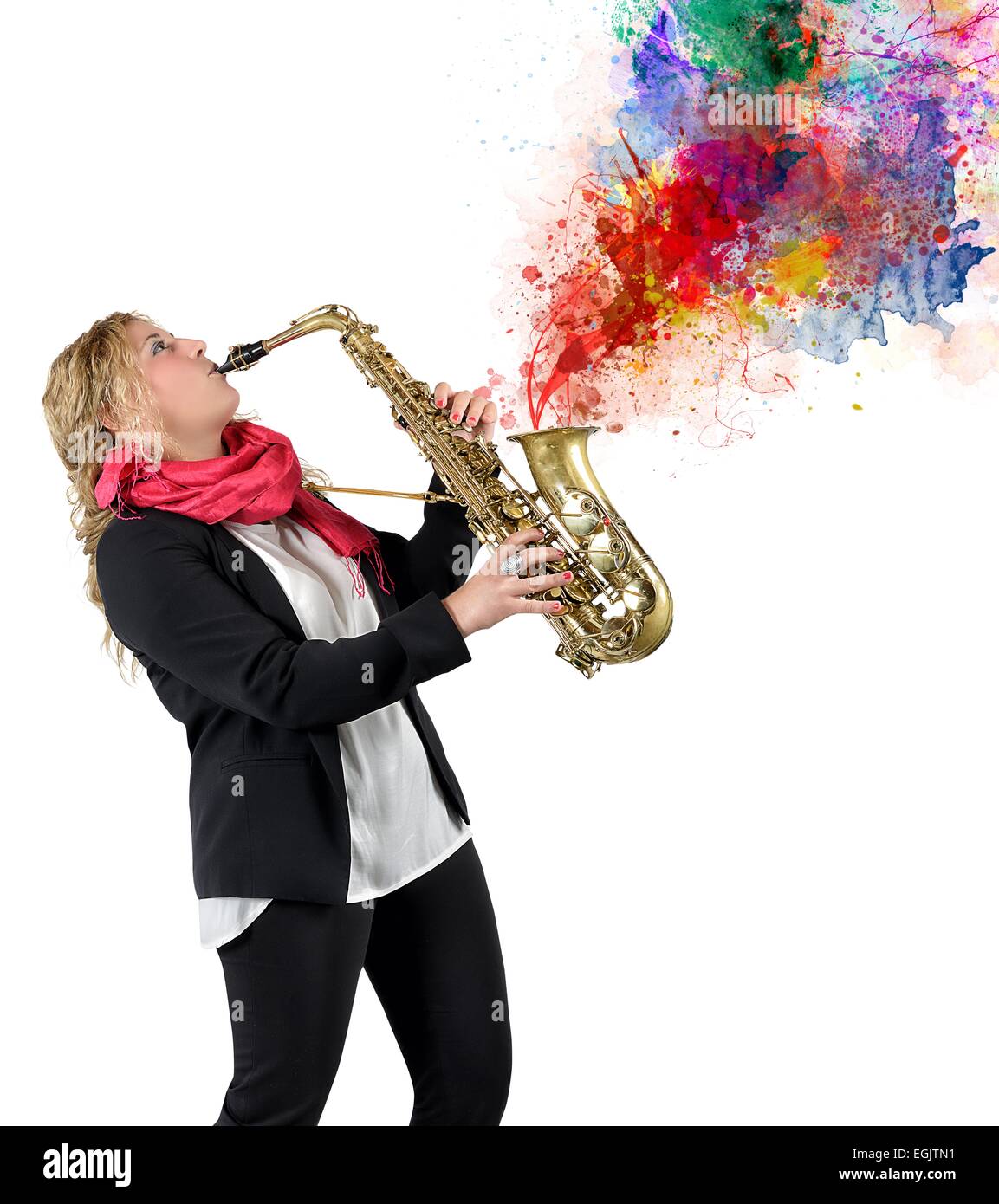 Passion for music Stock Photo