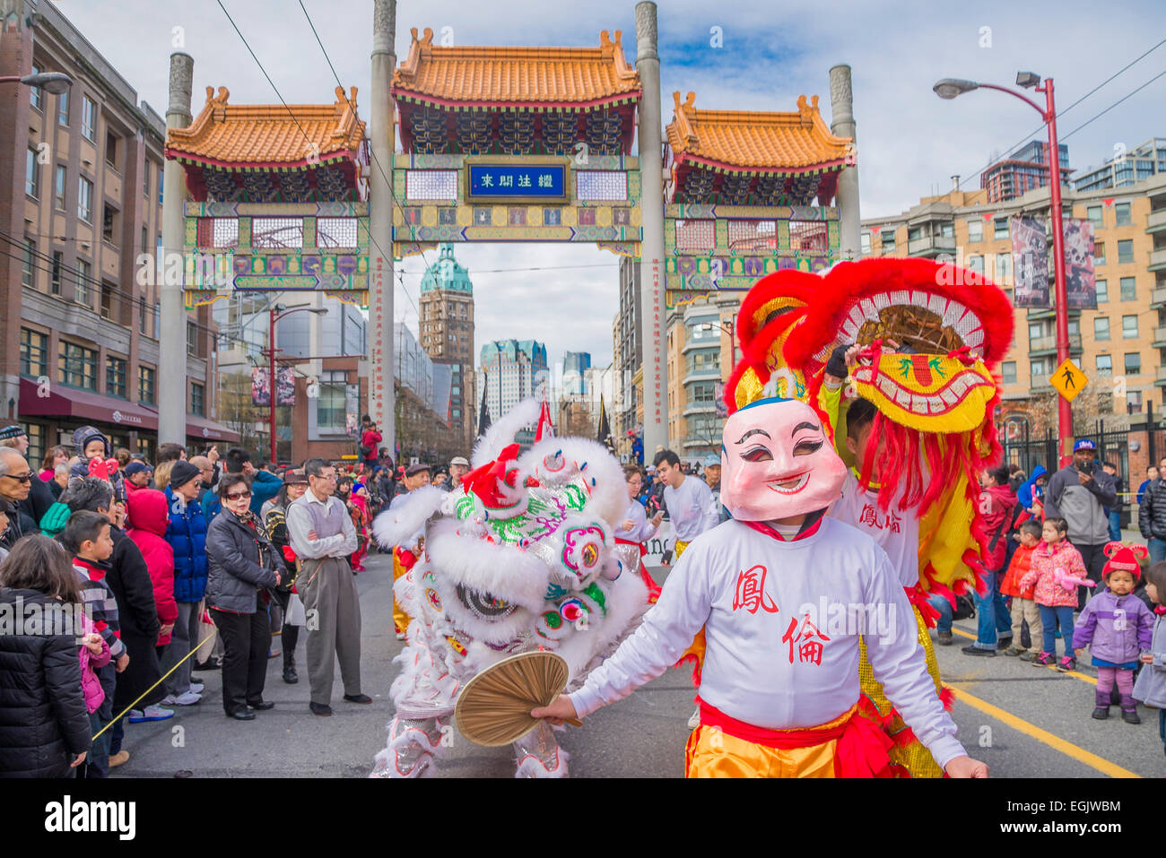 chinese new year lion parade