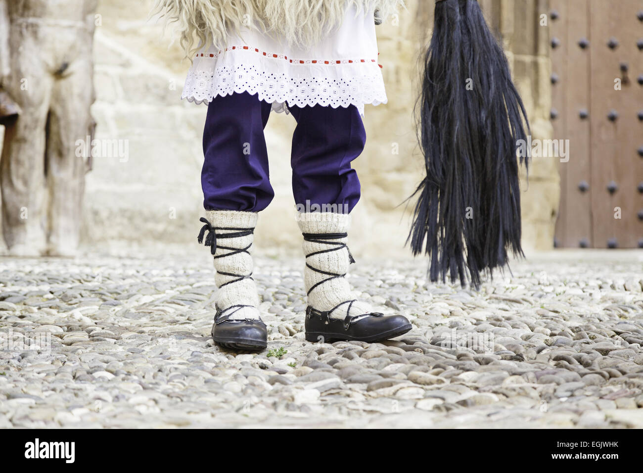 Detail of a typical Basque costume, part of a traditional costume for ...