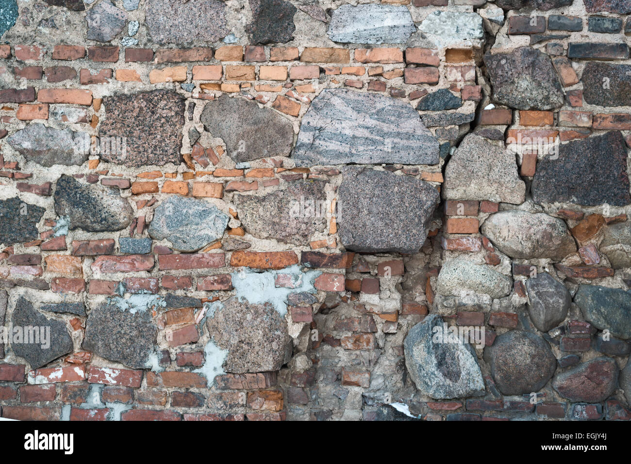 Stone and brick old wall as abstract background Stock Photo - Alamy
