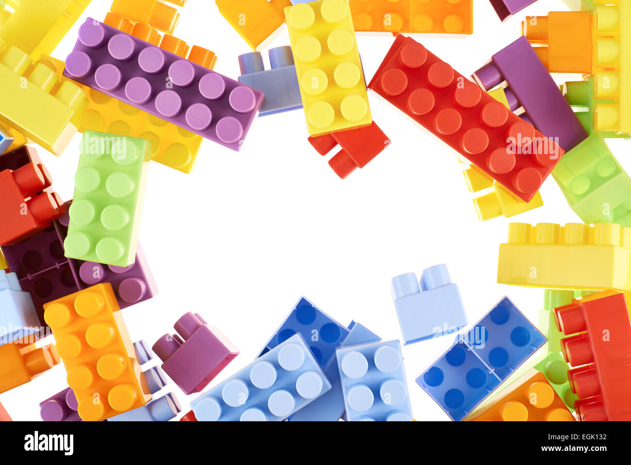 Colorful toy construction bricks Stock Photo Alamy