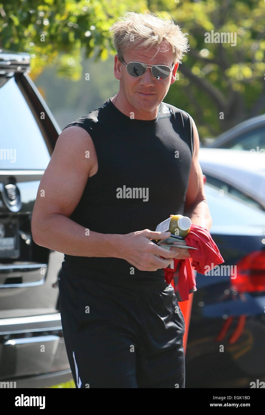 Gordon Ramsay and his family visit SoulCycle to have a morning workout ...