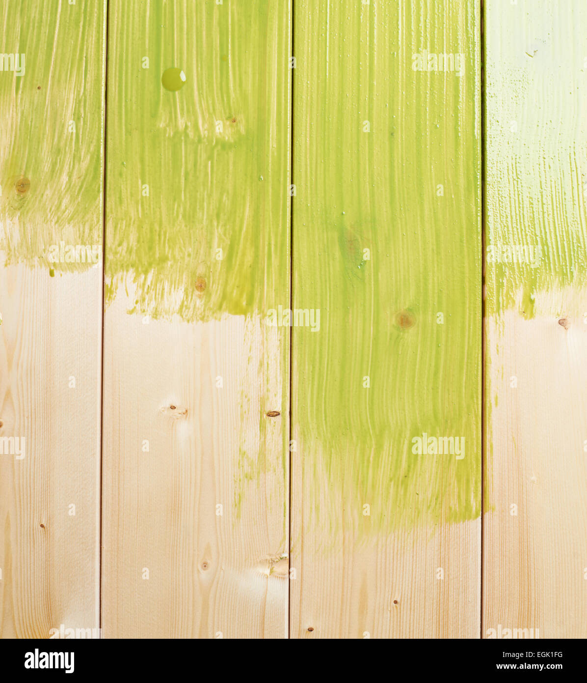 Half painted wooden boards Stock Photo Alamy