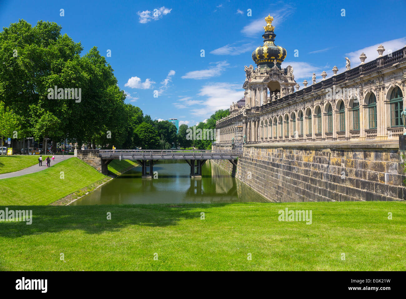 Outside view of the Kronentor, Zwinger, Dresden, Saxony, Germany Stock Photo