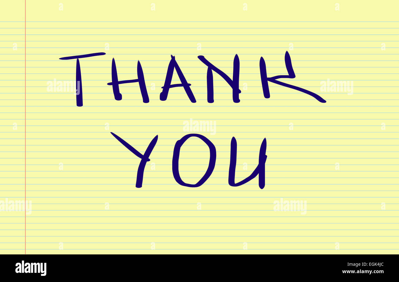 Thank You Concept Stock Photo - Alamy