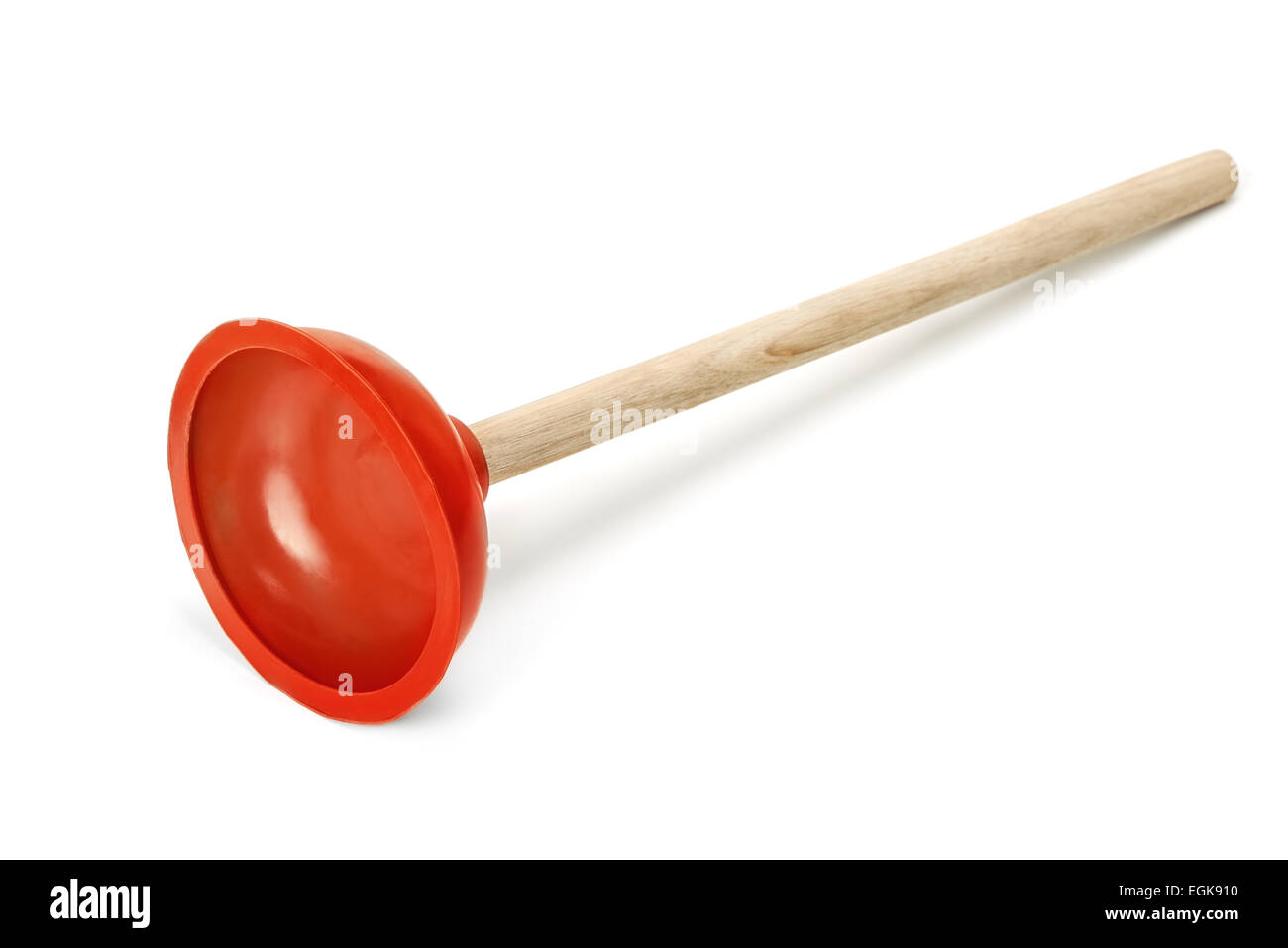 Rubber plunger isolated on white Stock Photo Alamy