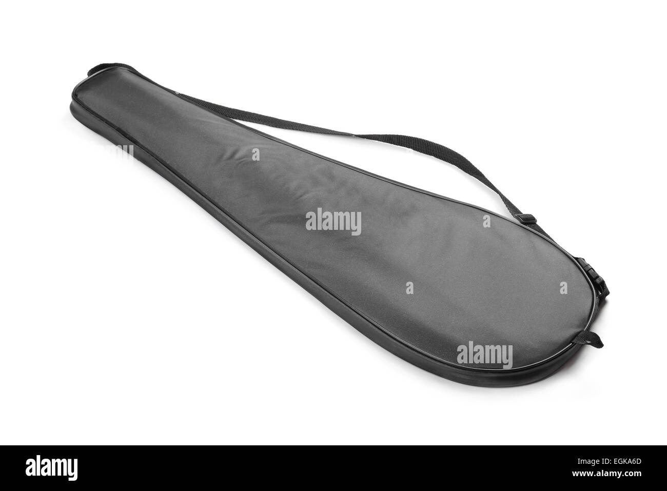 Tennis racket cover isolated on white Stock Photo