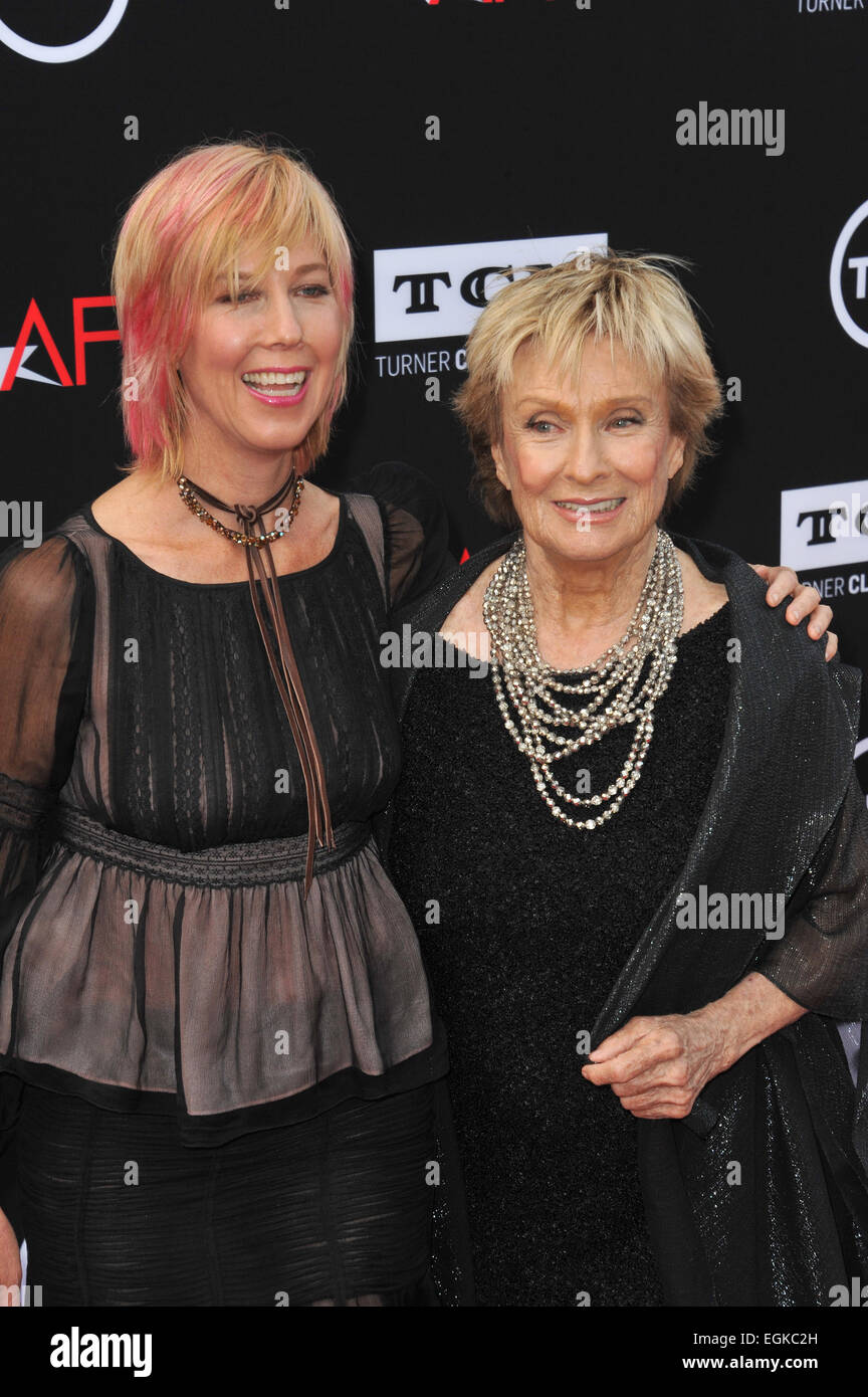 Los Angeles Ca June 6 2013 Cloris Leachman Daughter Dinah Stock Photo Alamy