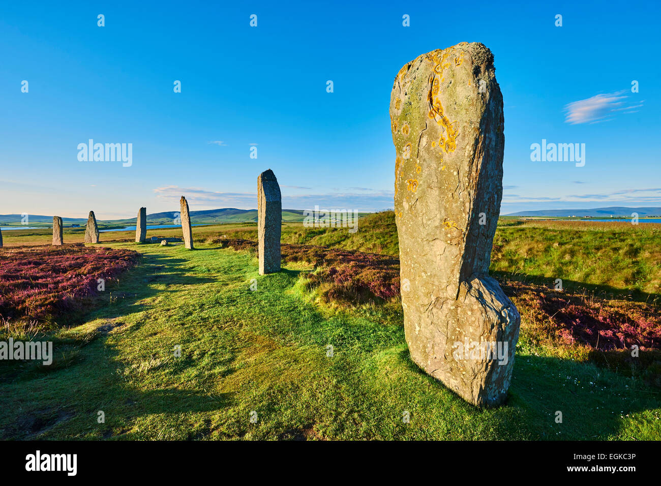 The Ring of Brodgar, 2,500 to circa 2,000 BC, a Neolithic stone circle